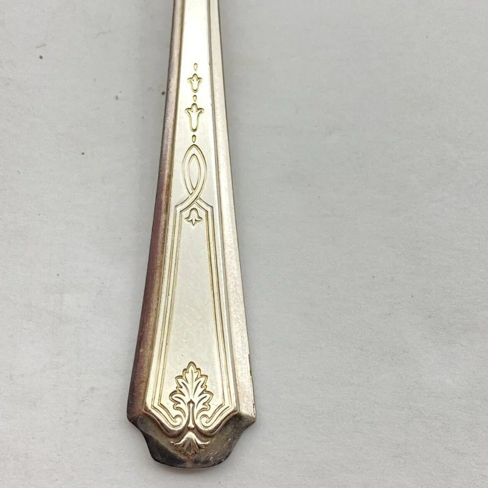 Vintage 1922 Oneida Community Beverly Teaspoons Set Of 12 Silverplate‎ Art Deco